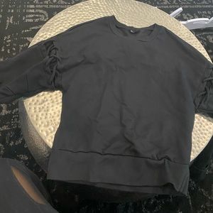 Alo Yoga Black Long Soeeve Sweatshirt